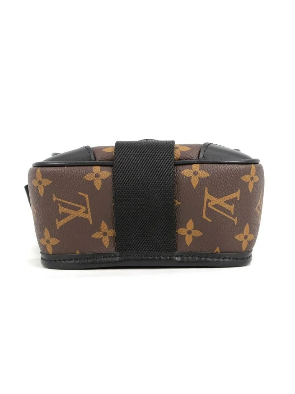 Louis Vuitton Shoulder Bag Monogram Macassar Archie Messenger Black